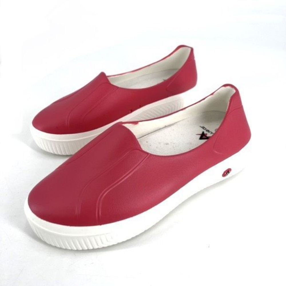 Anywear Women's Rise Slip-On Health Care Professional‎ Shoes Red White Size 9